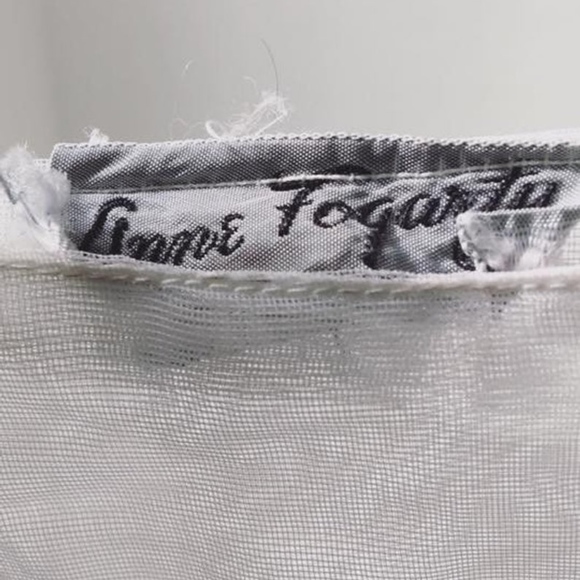 Vintage 1950's Sheer Lace Ruffle Tiered Skirt - Picture 2 of 7